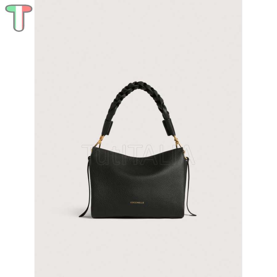 Coccinelle Boheme Small Noir/Cognac E1M50580101_613