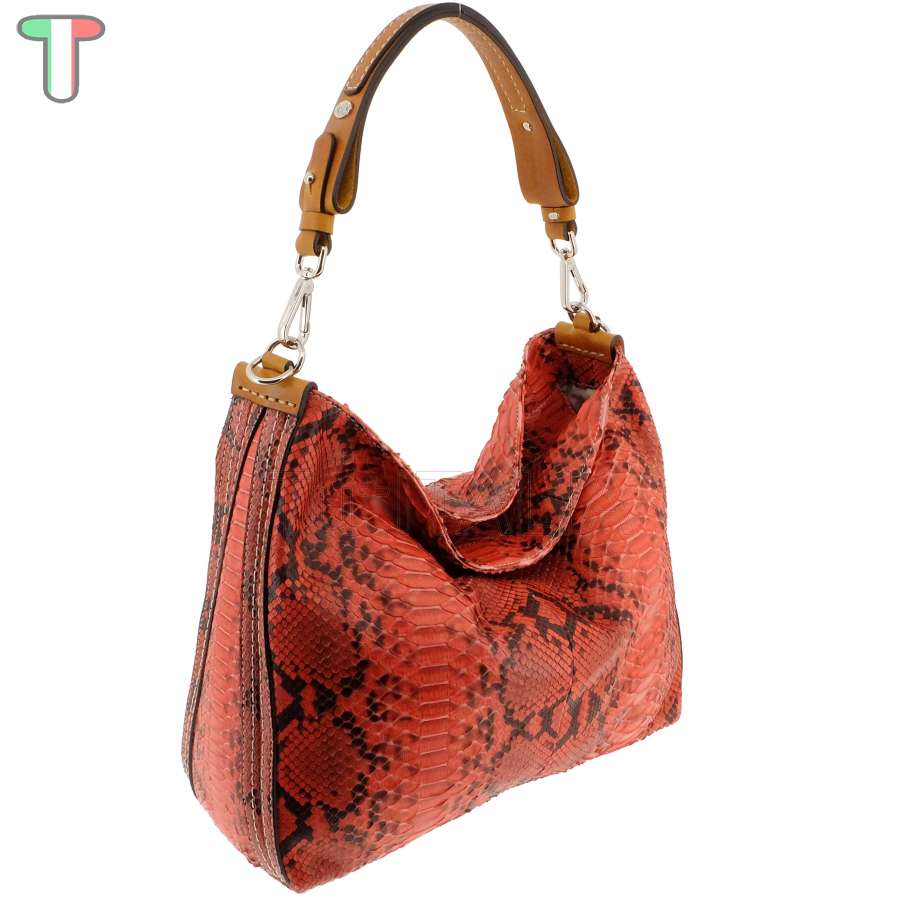 Sem Vaccaro Pitone Cuoio Corallo 502