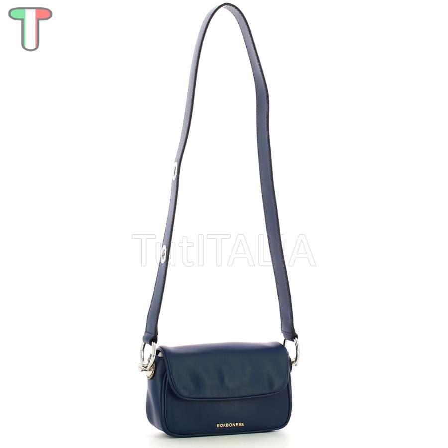 Borbonese Borsa a tracolla Blu/OP Naturale 954539G61U97
