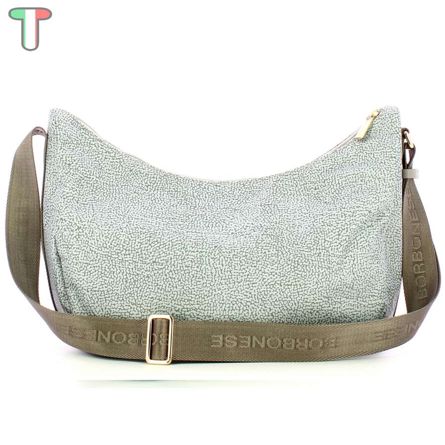 Borbonese Luna Bag Medium Grigio/Chiaro/Grigio 224078J47C08