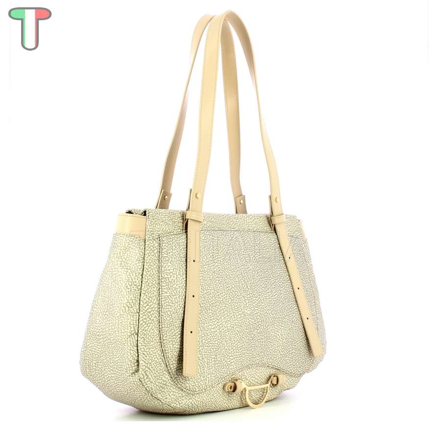 Borbonese Shopper Medium Sabbia 923401I15C75