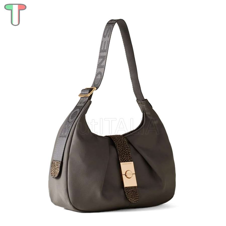 Borbonese Cortina Small Clay Grey 923937AQ3Z54