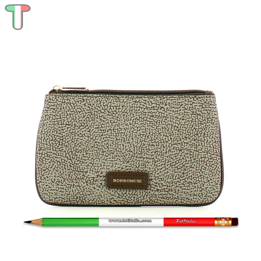 Borbonese Bustina Piatta Tortora/Marrone 220363J47U66